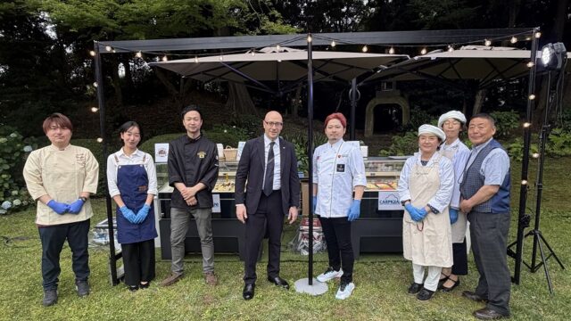 イタリア大使館の祝賀会でジェラートをご提供